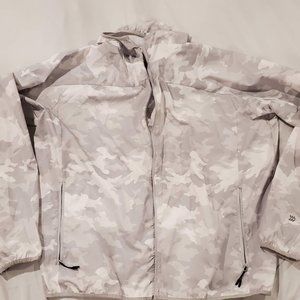 Camo Windbreaker Zipper Hoodie